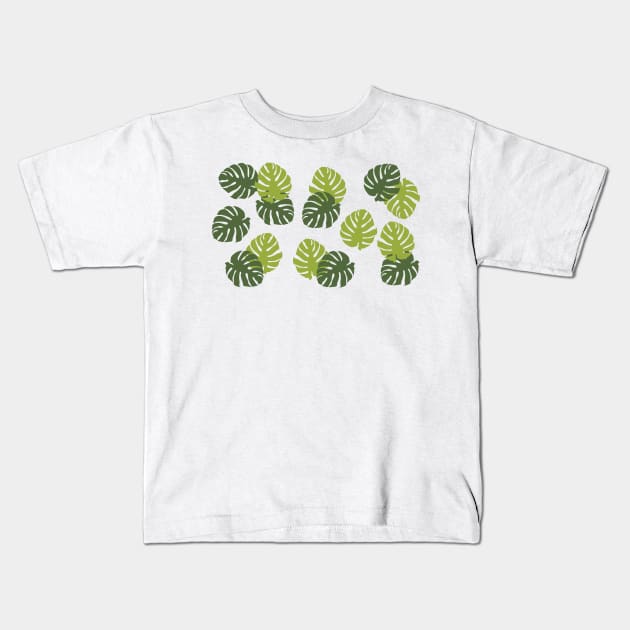 Palm Leave Pattern Kids T-Shirt by Heartfeltarts